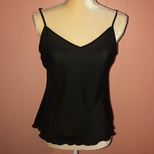Medium black sheer tank top